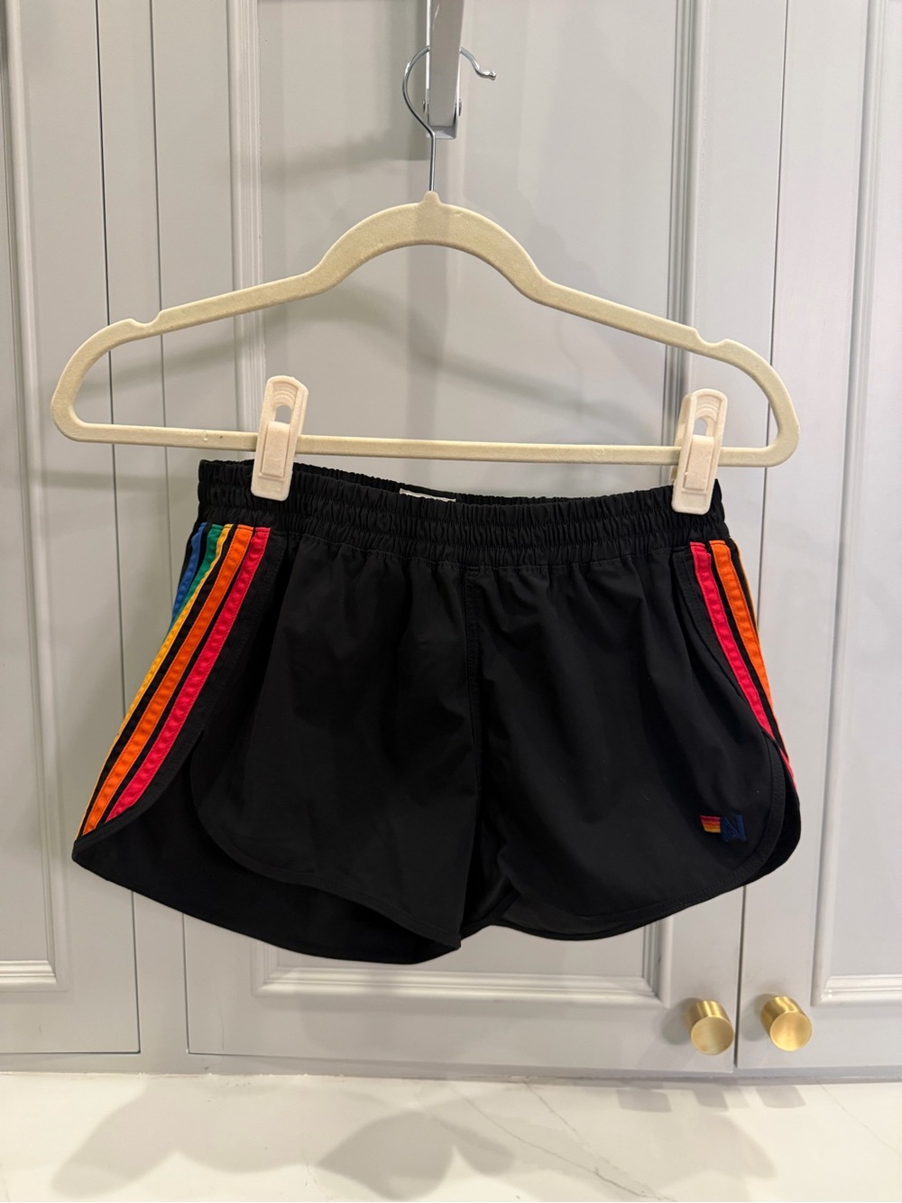 Aviator Nation women's 5 stripe flex board shorts